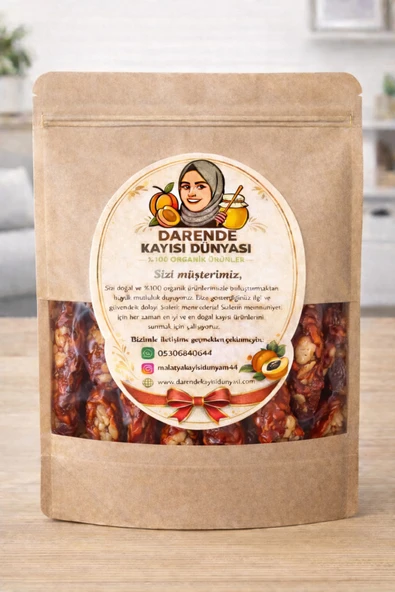 Darende Kayısı Dünyası Cevizli Kelebek Sucuk (500 Gram) ürün görseli 1
