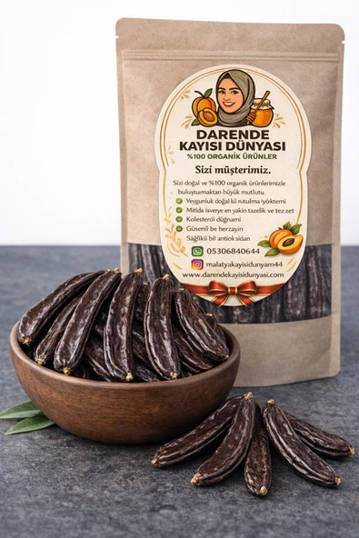Darende Kayısı Dünyası Darende Doğal Keçiboynuzu (Harnup) – Premium Yeni Mahsül (500 Gr) ürün görseli 1