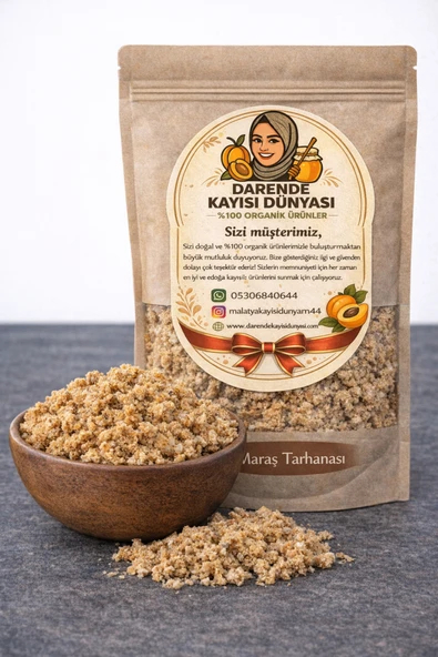 Darende Kayısı Dünyası Maraş Kırık Tarhanası Çorbalık Doğal Katkısız Ev Yapımı Geleneksel Yöresel Tarhana (1 Kg) ürün görseli 1
