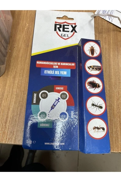 Zag Rexgel 5 Gr Hamam Böceği Ve Karınca Jeli Yem ürün görseli 1