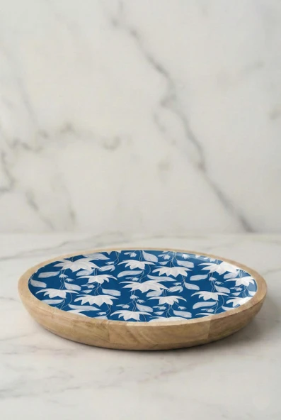 Mango Agacı Servis Tabağı & Sunum Tabağı 25 Cm Desenli - Resim 5