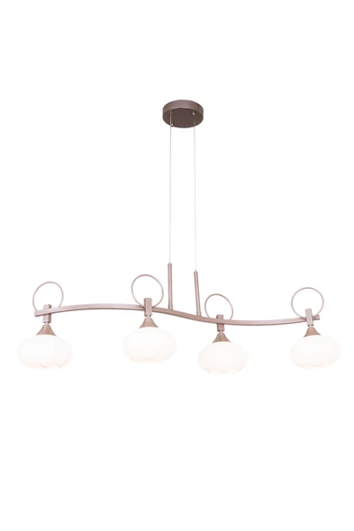 AVONNI AV-60470-4Y-CP Cappucino Kaplama Modern Avize E27 Metal Cam 15x80cm ürün görseli 1