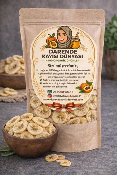 Darende Kayısı Dünyası Fırında Kurutulmuş Muz Kurusu (500 GR) – Doğal, Katkısız ürün görseli 1