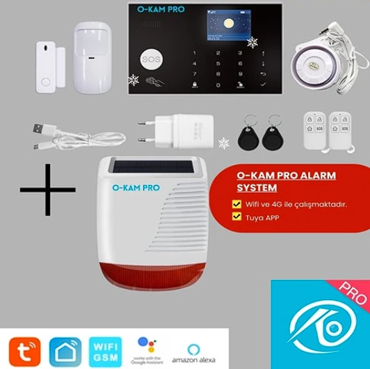 O-KAM 3030 ALARM TUYA APP 4G-WIFI ürün görseli 1