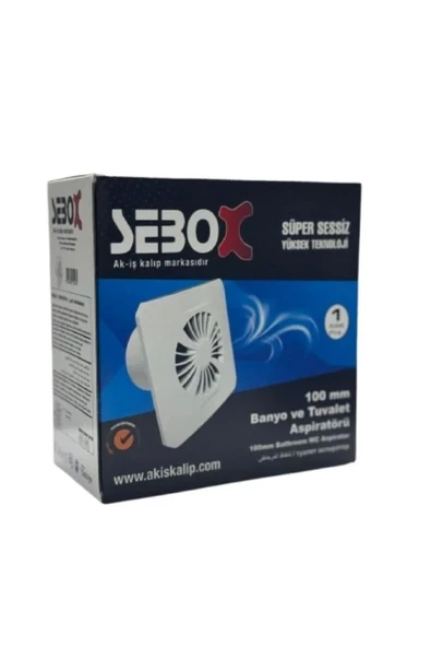 SEBOX  SÜPER SESSİZ BANYO VE TUVALET ASPİRATÖRÜ ürün görseli 1