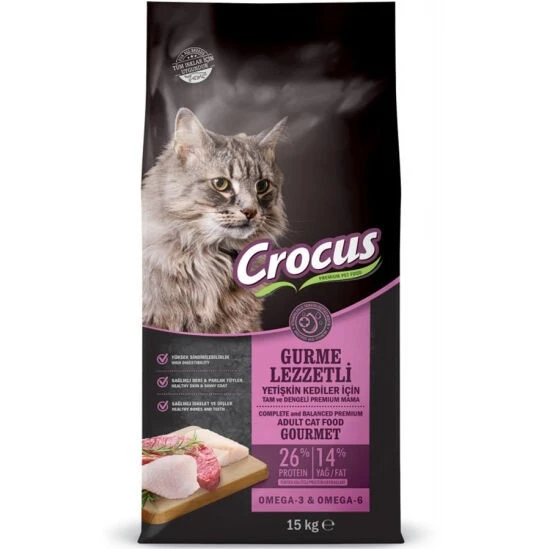 Crocus Gurme Yetişkin Kedi Maması 15 kg ürün görseli 1
