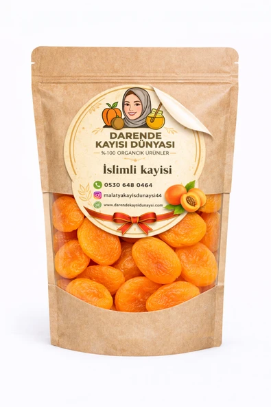 Darende Kayısı Dünyası İslimli Kayısı 5 Kilogram ürün görseli 1