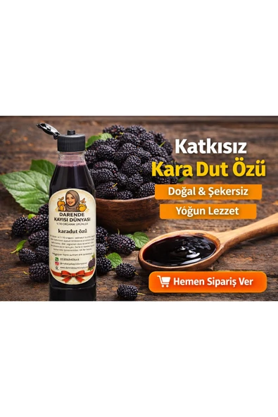 Darende Kayısı Dünyası Karadut Özü 1 Kilo ürün görseli 1