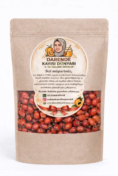 Darende Kayısı Dünyası Doğal Köy Kuşburnu (500 Gr) ürün görseli 1