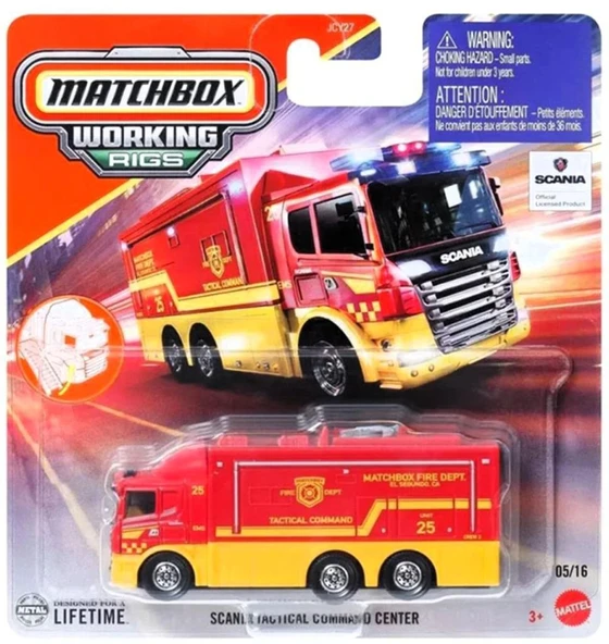 MATCHBOX  İş Araçları Serisi JCY27 - SCANIA TACTICAL COMMAND CENTER JCY27 - JBX72 ürün görseli 1