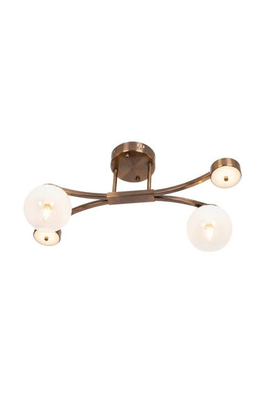 AVONNI AR-60473-4E Eskitme Kaplama Modern Avize E14,LED ? Metal Cam 30x63cm ürün görseli 1