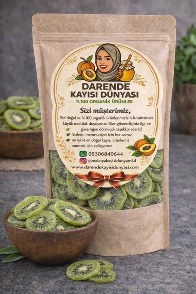 Darende Kayısı Dünyası Fırında Kurutulmuş Kivi Kurusu (500 GR) – Doğal, Katkısız ürün görseli 1