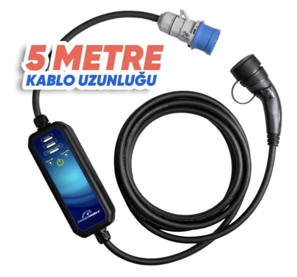 Chargemobile 7kW Taşınabilir EV Şarj Cihazı ve Dönüştürücü Adaptör - Taşıma Çantası Hediyeli ürün görseli 1
