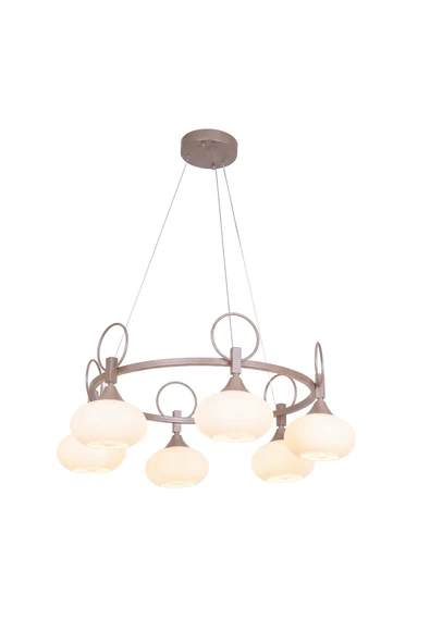 AVONNI AV-60470-6CP Cappucino Kaplama Modern Avize E27 Metal Cam 75cm ürün görseli 1