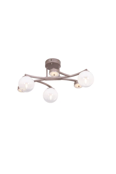 AVONNI AR-60473-6CP Cappucino Kaplama Modern Avize E14,LED ? Metal Cam 30x63cm ürün görseli 1