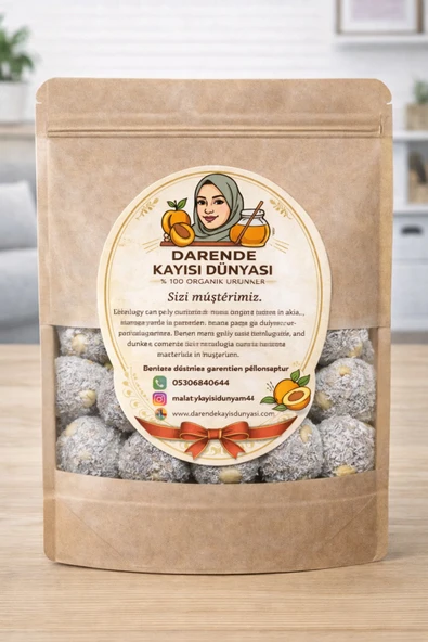 Darende Kayısı Dünyası Hindistan Cevizi Kaplı Truf Topları (1 Kg) ürün görseli 1