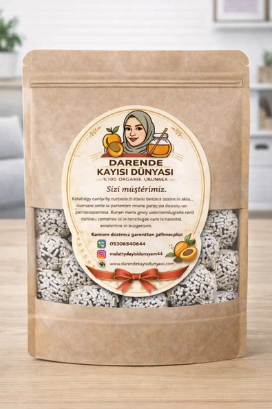 Darende Kayısı Dünyası Beyaz Çikolata Kaplı Truf Topları (500 Gr) ürün görseli 1