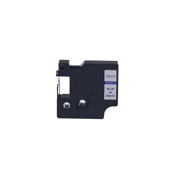 Dymo 45014 Muadil Beyaz Üzeri Mavi 12mm x 7m Etiket ürün görseli 1