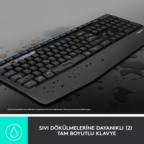 Logitech MK345 Kablosuz Klavye Mouse Set (920-006514) - Resim 2