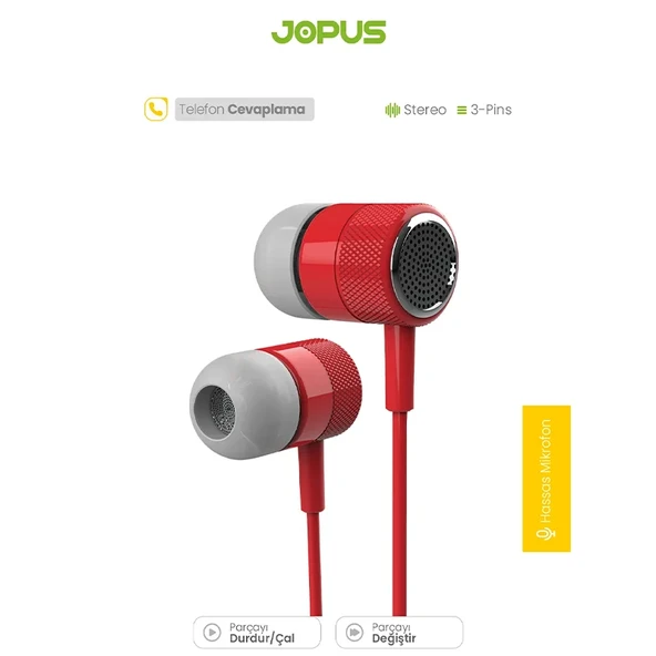 Jopus JO-K56 Melodia Universal 3,5 Mikrofonlu Kulaklık ürün görseli 1