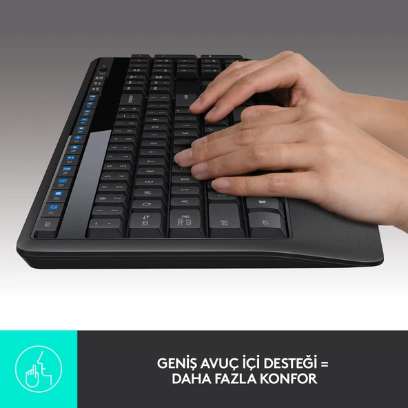 Logitech MK345 Kablosuz Klavye Mouse Set (920-006514) - Resim 4