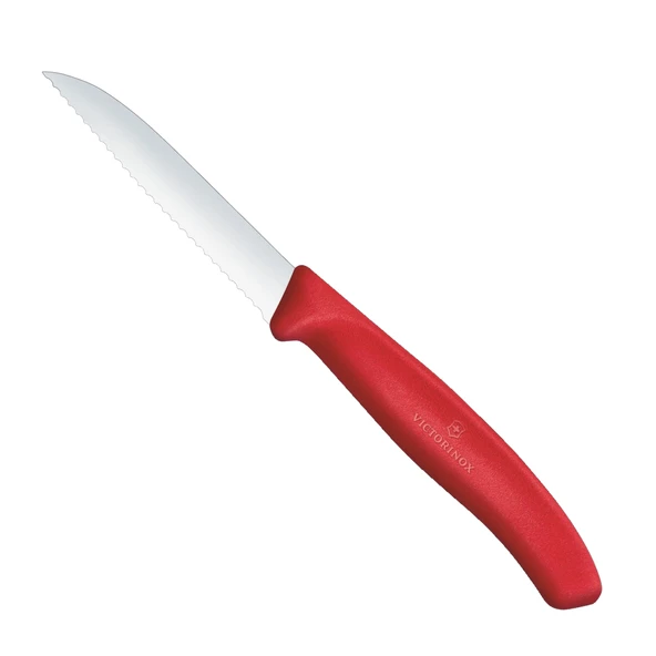 Victorinox 6.7431 Swiss Classic 8 cm Tırtıklı Soyma Bıçağı - Kırmızı ürün görseli 1