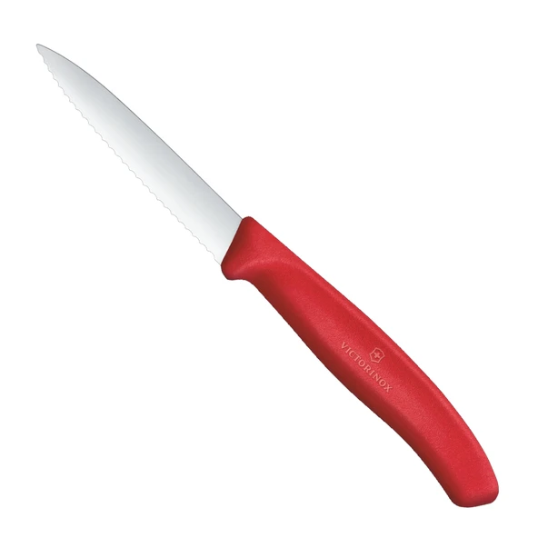 Victorinox 6.7631.C1 Swiss Classic 8 cm Tırtıklı Soyma Bıçağı - Kırmızı ürün görseli 1