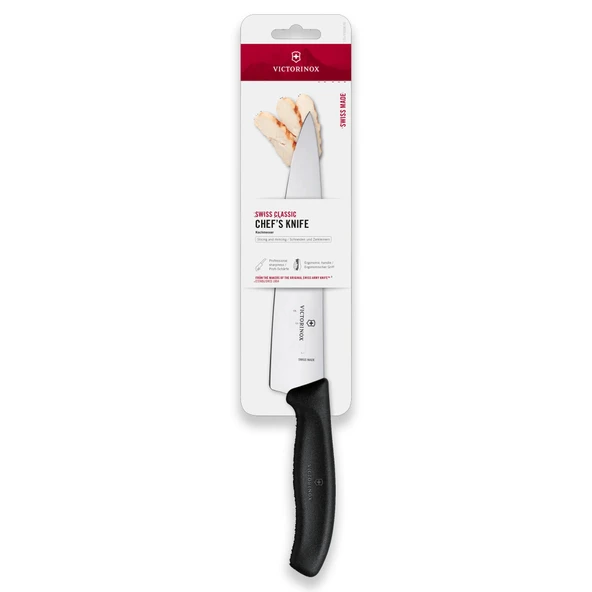 Victorinox 6.8003.19B Swiss Classic 19 cm Şef Bıçağı Blisterli Paket - Siyah ürün görseli 1