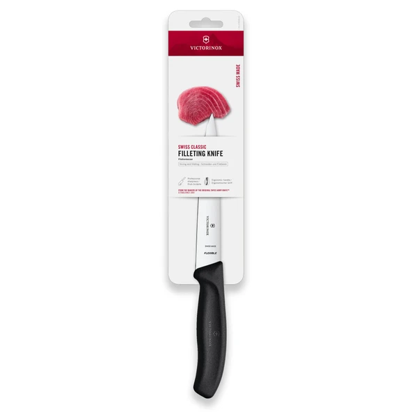 Victorinox 6.8713.16B Swiss Classic 16 cm Fileto Bıçağı Blisterli Paket - Siyah ürün görseli 1