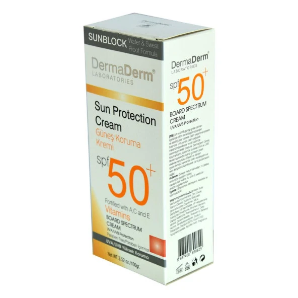 Dermaderm Güneş Koruma Kremi Spf 50+ Faktör Doğal Parabensiz 100Gr ürün görseli 1