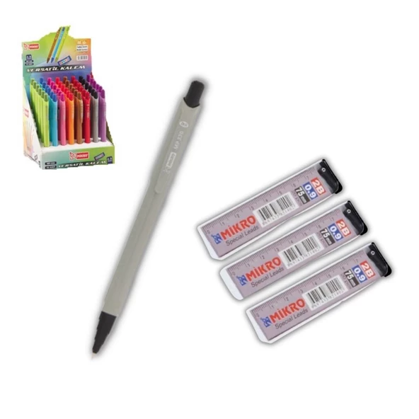 0.9 mm Uçlu Kalem ve 0,9 mm Ucu 3 Adet Mikro Mp-330 Versatil Kalem Seti 1 Paket ürün görseli 1