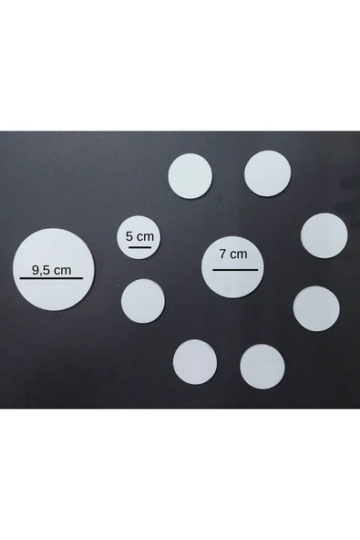yuvarlak daire şeklinde fotoblok maket kartonu 5 mm (baskı yapılabilir, boyanabilir) ürün görseli 1