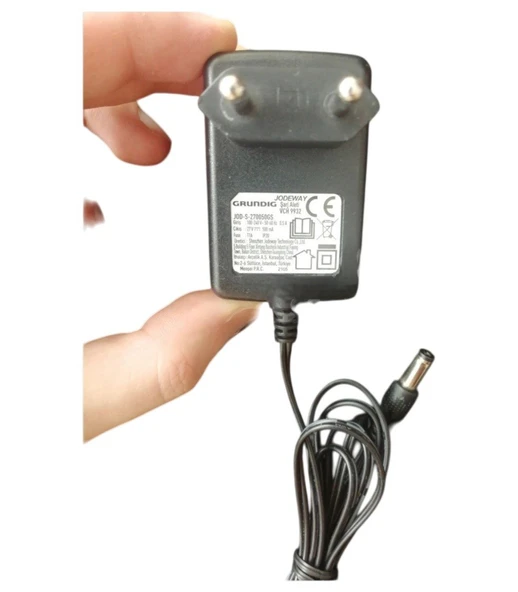 Arçelik Grundig SD2971 - SD3971 27Volt 0.5A Dikey Süpürge Şarj Adaptörü ürün görseli 1