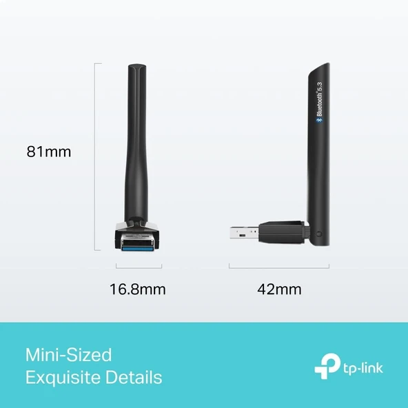 TP-LINK UB500 Plus Bluetooth 5.3 USB Adaptör - Resim 3