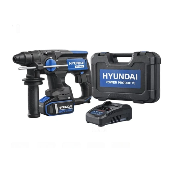 Hyundai RH20X-20FT Akülü Kırıcı Delici SDS Plus 20V 2 Joule Darbeli Matkap Seti Tek Akülü Kömürsüz Motor ürün görseli 1