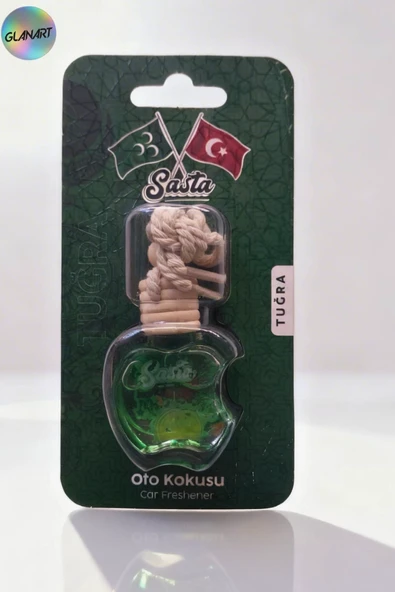 ahşap kapaklı oto ayna kokusu 10 ml.e sasta forest  tuğra 1 adet ürün görseli 1
