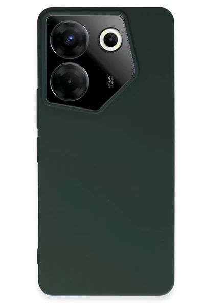 Newface Tecno Camon 20 Pro 5G Kılıf First Silikon - Koyu Yeşil ürün görseli 1