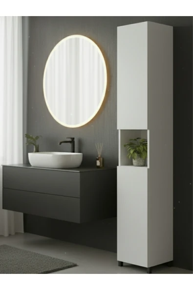 Free Home Premium MDF Ürün Slim Fit Modo Dolap Uzun Kiler Banyo Mutfak Organizer Düzenleyici Dar Alan ürün görseli 1
