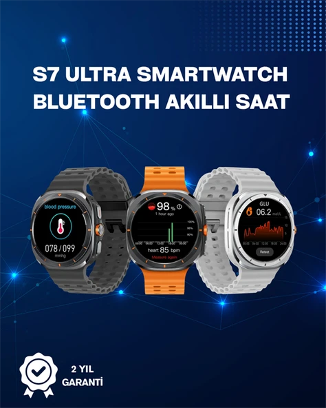 Akıllı Saat | Kalp Ritmi Nabız ve Uyku Takibi | iOS Uyumlu ürün görseli 1