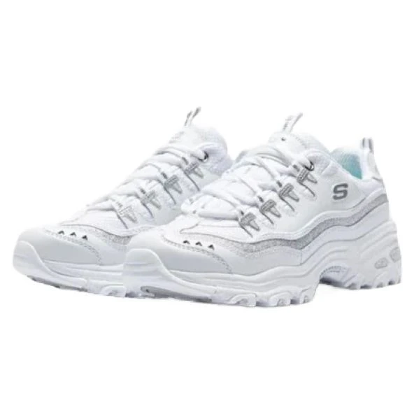 Skechers D'Lites White Silver Kadın Spor Aykakkabı ürün görseli 1