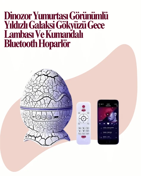 Uzaktan Kumandalı USB Girişli Döner Projektör Lamba ürün görseli 1