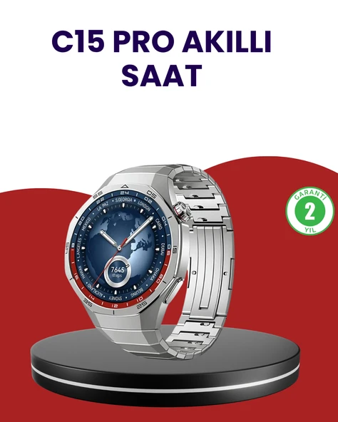 Adım Sayar ve Uyku Takip Özellikli Akıllı Saat ürün görseli 1