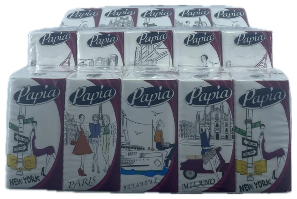 PAPİA CEP MENDİL 10 LU 3 PAKET ürün görseli 1