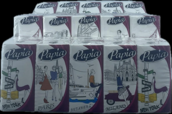 PAPİA CEP MENDİL 10 LU 3 PAKET - Resim 2