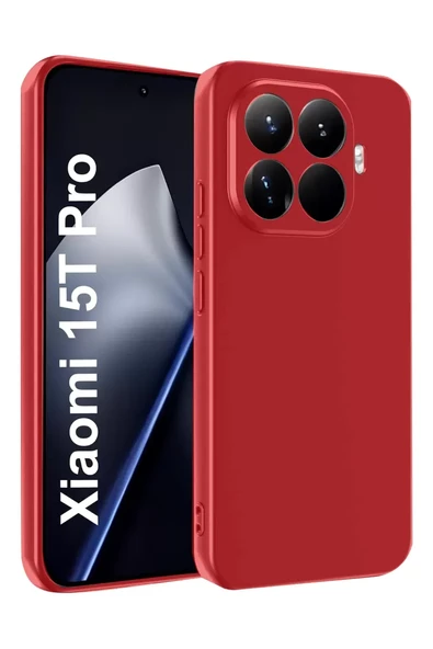 Newface Xiaomi Mi 15T Pro First Silikon - Kırmızı ürün görseli 1