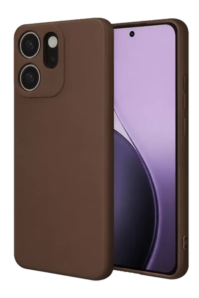 Newface Oppo Reno 14F First Silikon - Kahverengi ürün görseli 1