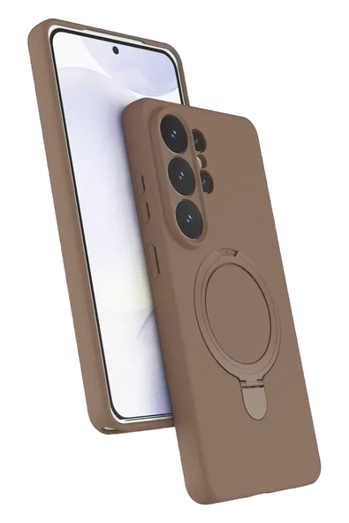 Newface Samsung Galaxy S26 Ultra Regal Magsafe Standlı Kapak - Çöl Titanyum ürün görseli 1