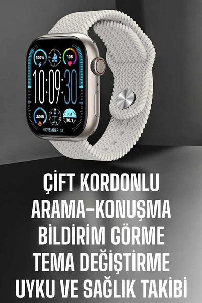 Yeni Nesil Akıllı Saat Arama Cevaplama GPS Takibi Adımsayar NFC Özelliği ürün görseli 1