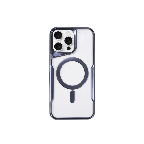 Newface iPhone 11 Pro Max Kılıf Boyi Magsafe Silikon Kapak - Lacivert ürün görseli 1