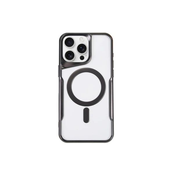 Newface iPhone 11 Pro Max Kılıf Boyi Magsafe Silikon Kapak - Siyah ürün görseli 1